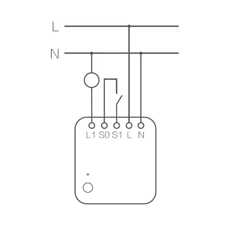 AQARA Smart Home vieno jungiklio modulis T1, su nuliniu laidu (SSM-U01)