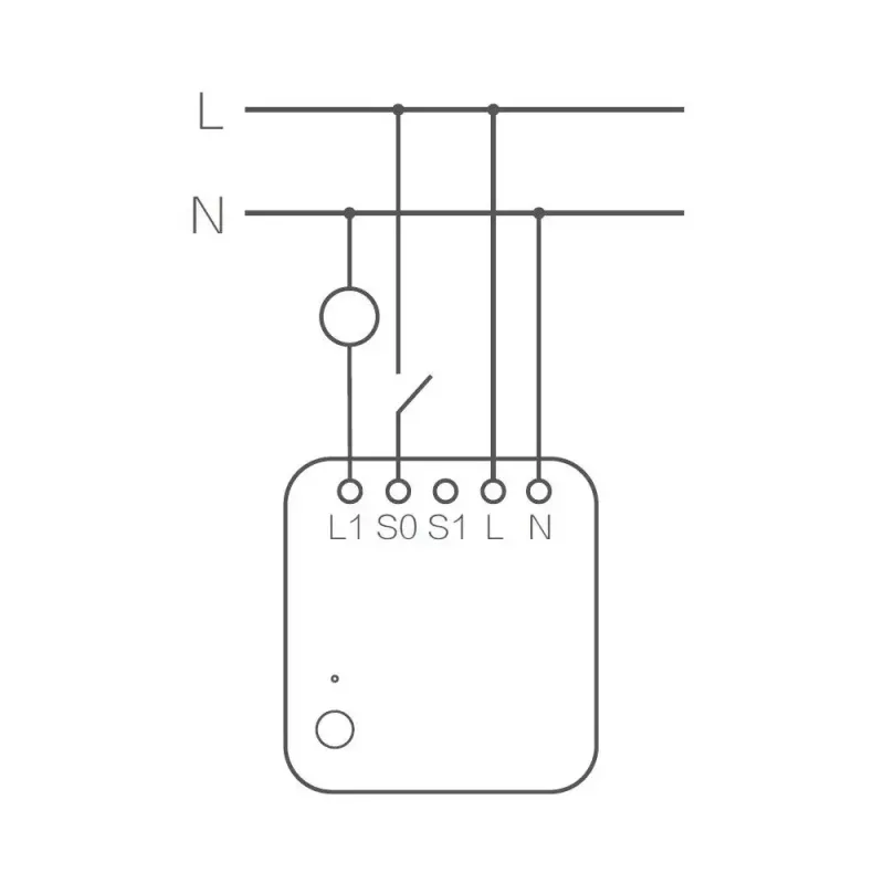 AQARA Smart Home vieno jungiklio modulis T1, su nuliniu laidu (SSM-U01)
