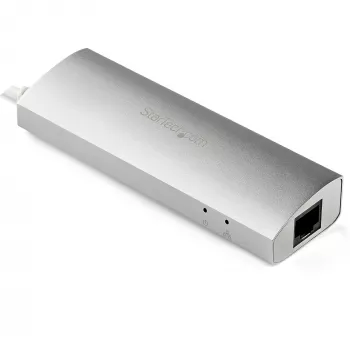 StarTech.com 3 prievadų nešiojamas USB 3.0 šakotuvas su Gigabit Ethernet – įmontuotu kabeliu