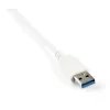 StarTech.com 3 prievadų nešiojamas USB 3.0 šakotuvas su Gigabit Ethernet – įmontuotu kabeliu