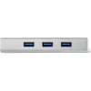 StarTech.com 3 prievadų nešiojamas USB 3.0 šakotuvas su Gigabit Ethernet – įmontuotu kabeliu