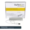 StarTech.com 3 prievadų nešiojamas USB 3.0 šakotuvas su Gigabit Ethernet – įmontuotu kabeliu