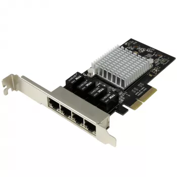 StarTech.com 4 prievadų Gigabit Ethernet tinklo plokštė – PCI Express, Intel I350 NIC