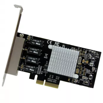 StarTech.com 4 prievadų Gigabit Ethernet tinklo plokštė – PCI Express, Intel I350 NIC