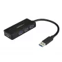 StarTech.com 4 prievadų USB 3.0 šakotuvas (SuperSpeed 5Gbps) su greituoju įkrovimu – nešiojamas USB 3.2 Gen1 Type-A nešiojamojo / stalinio kompiuterio šakotuvas – USB magistralės maitinimas arba išorinis maitinimas dideliam našumui – mini / kompaktiškas