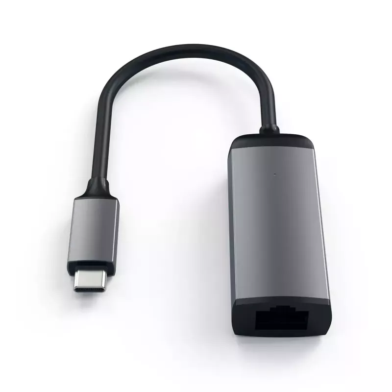 Sąsajų adapteris Satechi ST-TCENM pilka spalva, USB-C į Gigabit Ethernet, 23,1×62,9×13,9 mm