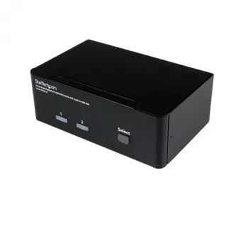 StarTech.com 2 prievadų dvigubo DisplayPort USB KVM jungiklis su garsu ir USB 2.0 šakotuvu