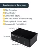StarTech.com 2 prievadų dvigubo DisplayPort USB KVM jungiklis su garsu ir USB 2.0 šakotuvu