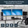 StarTech.com 2 prievadų dvigubo DisplayPort USB KVM jungiklis su garsu ir USB 2.0 šakotuvu