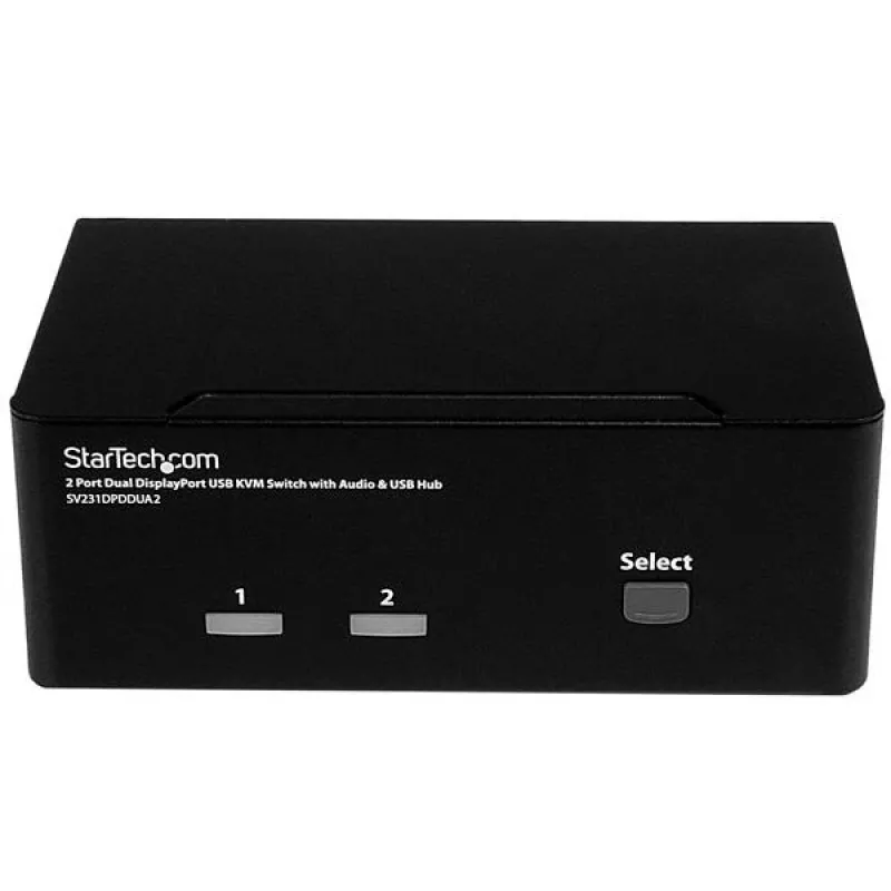 StarTech.com 2 prievadų DisplayPort dviejų monitorių KVM jungiklis - 4K 60Hz