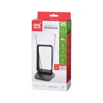 Patalpinė TV antena One For All SV9460-5G stiprintuvu 5G juoda