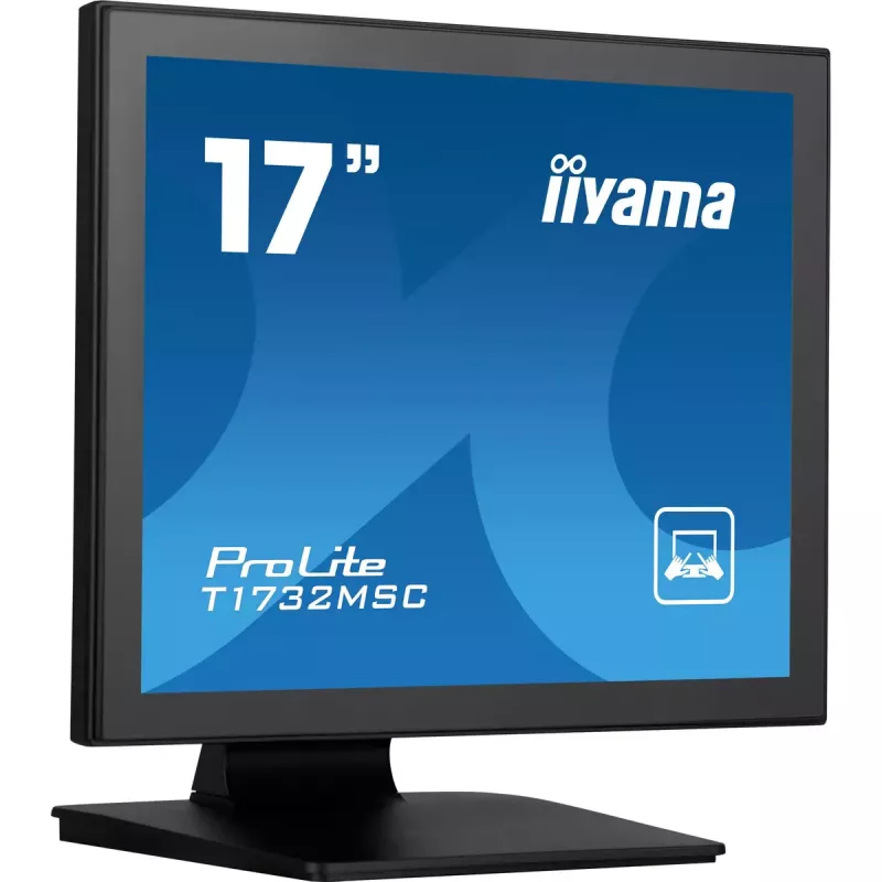 Monitorius iiyama ProLite T1732MSC-B1SAG 43,2 cm (17 colių) 1280 x 1024 pikseliai Full HD LED liečiamasis stalinis juodas