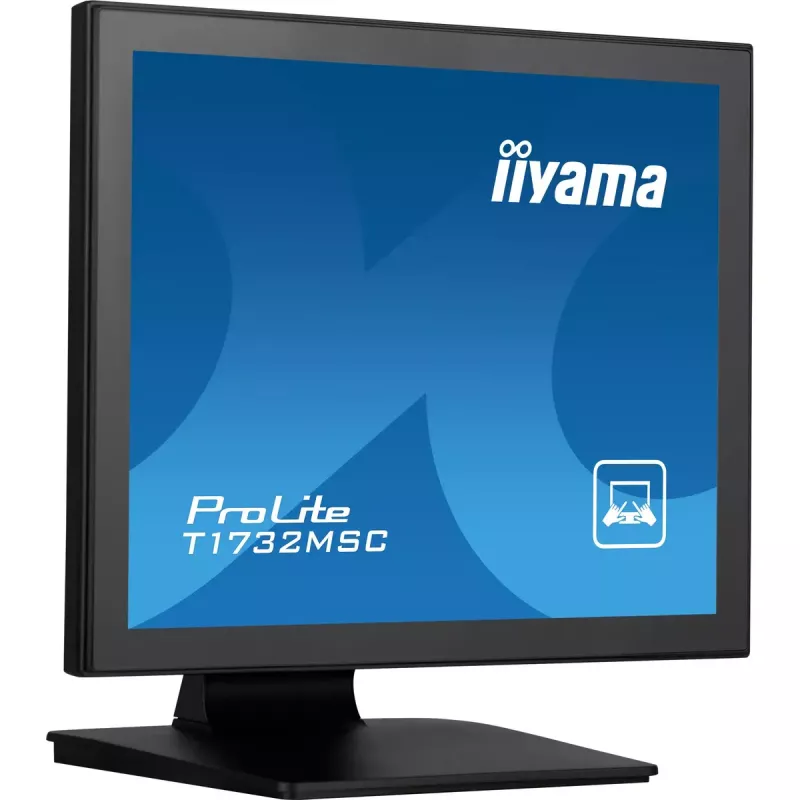 Monitorius iiyama ProLite T1732MSC-B1SAG 43,2 cm (17 colių) 1280 x 1024 pikseliai Full HD LED liečiamasis stalinis juodas