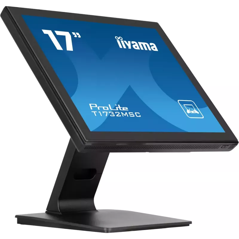 Monitorius iiyama ProLite T1732MSC-B1SAG 43,2 cm (17 colių) 1280 x 1024 pikseliai Full HD LED liečiamasis stalinis juodas