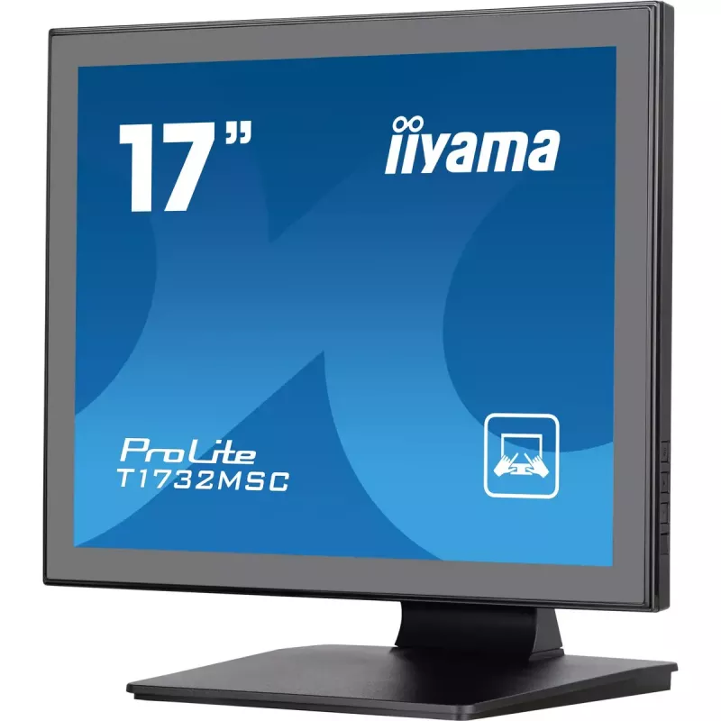 Monitorius iiyama ProLite T1732MSC-B1SAG 43,2 cm (17 colių) 1280 x 1024 pikseliai Full HD LED liečiamasis stalinis juodas