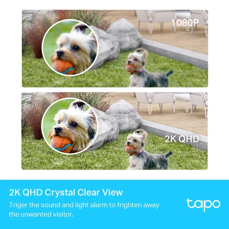 TP-Link Tapo C420S1 belaidė apsaugos kamera 2K QHD, IP65, baterija