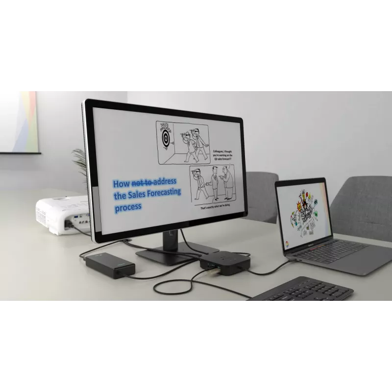 i-tec Thunderbolt 3 kelioninis dokas Dual 4K ekranas + Power Delivery 60W