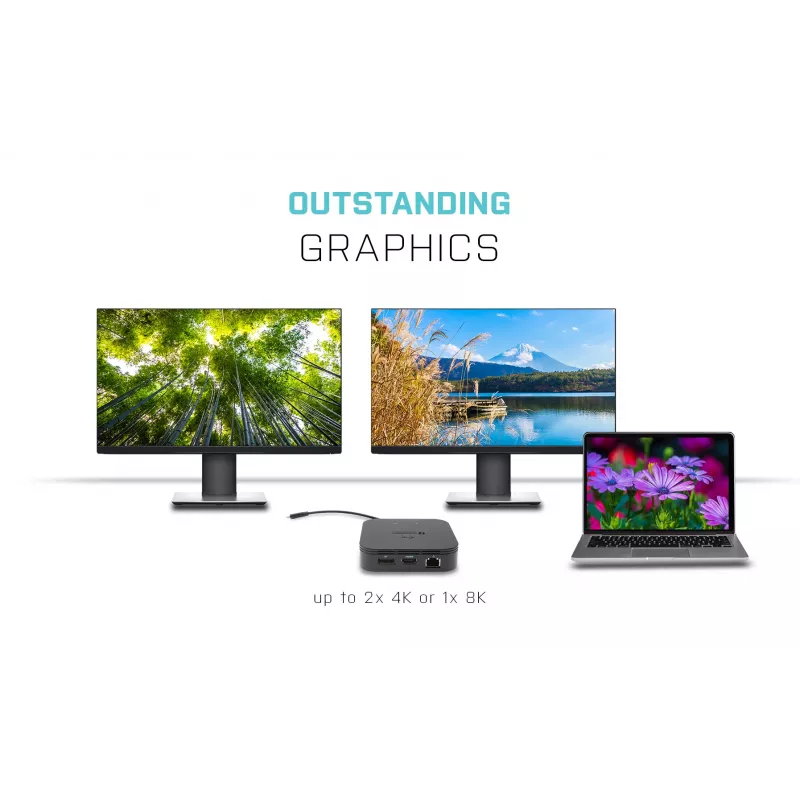 i-tec Thunderbolt 3 kelioninis dokas Dual 4K ekranas + Power Delivery 60W
