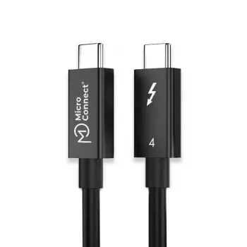 Microconnect TB4020 Thunderbolt 4 laidas 2 m 40 Gbit/s juodas