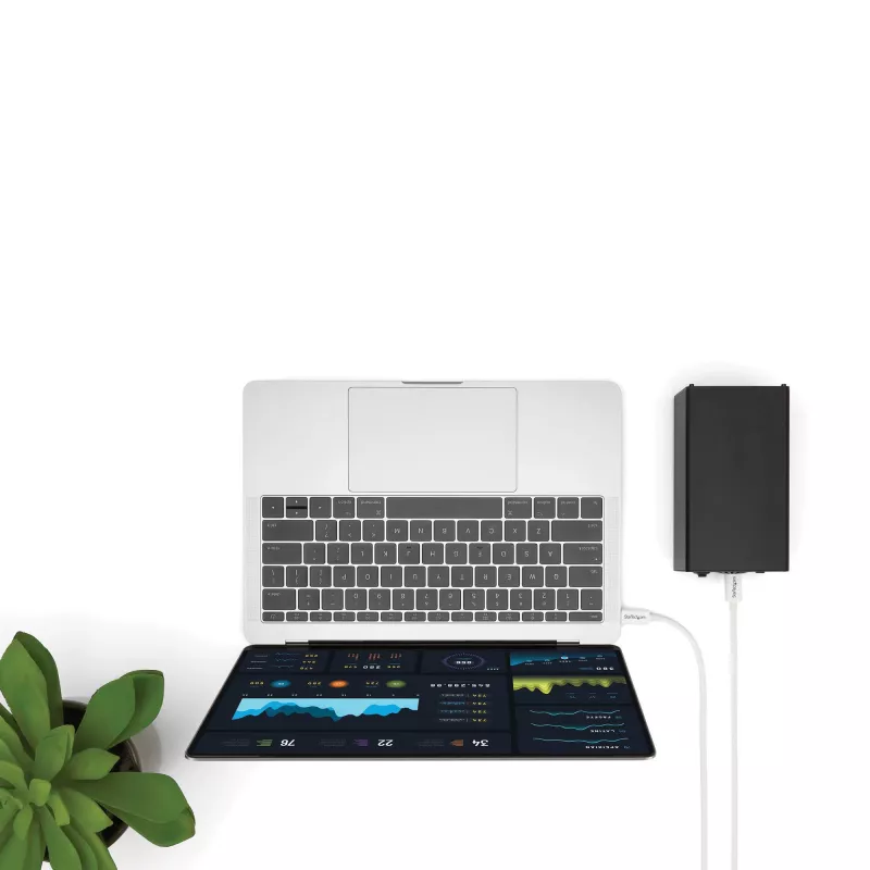 StarTech.com Thunderbolt 3 kabelis - 20Gbps - 1m - baltas - suderinamas su Thunderbolt, USB ir DisplayPort