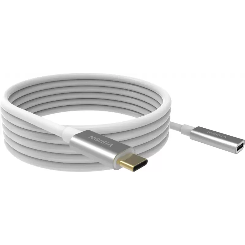 USB-C laidas Vision TC 2MUSBCEXT 2 m, USB 3.2 Gen 2, baltas