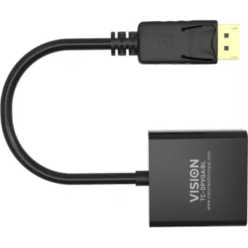 Vaizdo kabelio adapteris DisplayPort į VGA Vision TC-DPVGA/BL