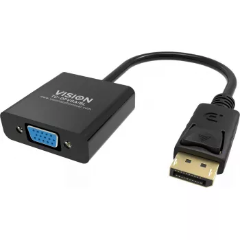 Vaizdo kabelio adapteris DisplayPort į VGA Vision TC-DPVGA/BL