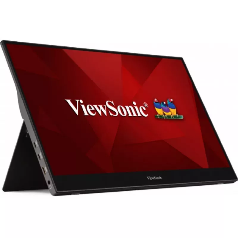 Monitorius ViewSonic TD1655 15.6 colių Full HD LED liečiamas ekranas su USB-C, juodas/sidabrinis