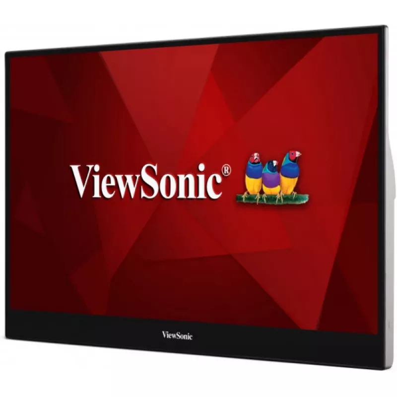 Monitorius ViewSonic TD1655 15.6 colių Full HD LED liečiamas ekranas su USB-C, juodas/sidabrinis