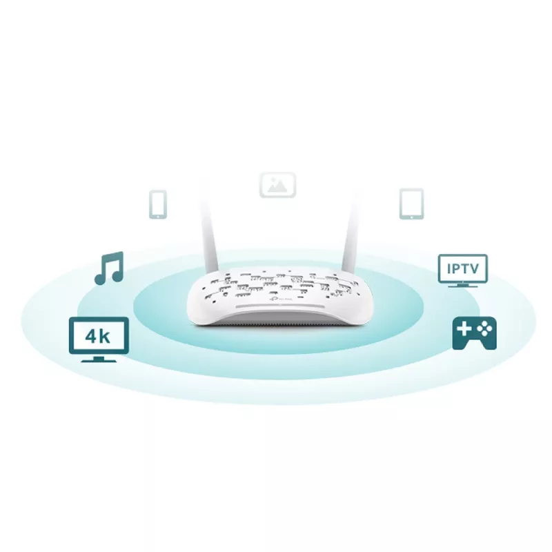 Stalininis maršrutizatorius TP-Link TD-W9960 vienos juostos 2,4 GHz Wi-Fi 4