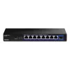 Nevaldomas tinklo jungiklis TRENDnet TEG-S5091 — 8× 2,5G RJ-45 prievadai, 60 Gbit/s, 12V, montuojamas ant sienos