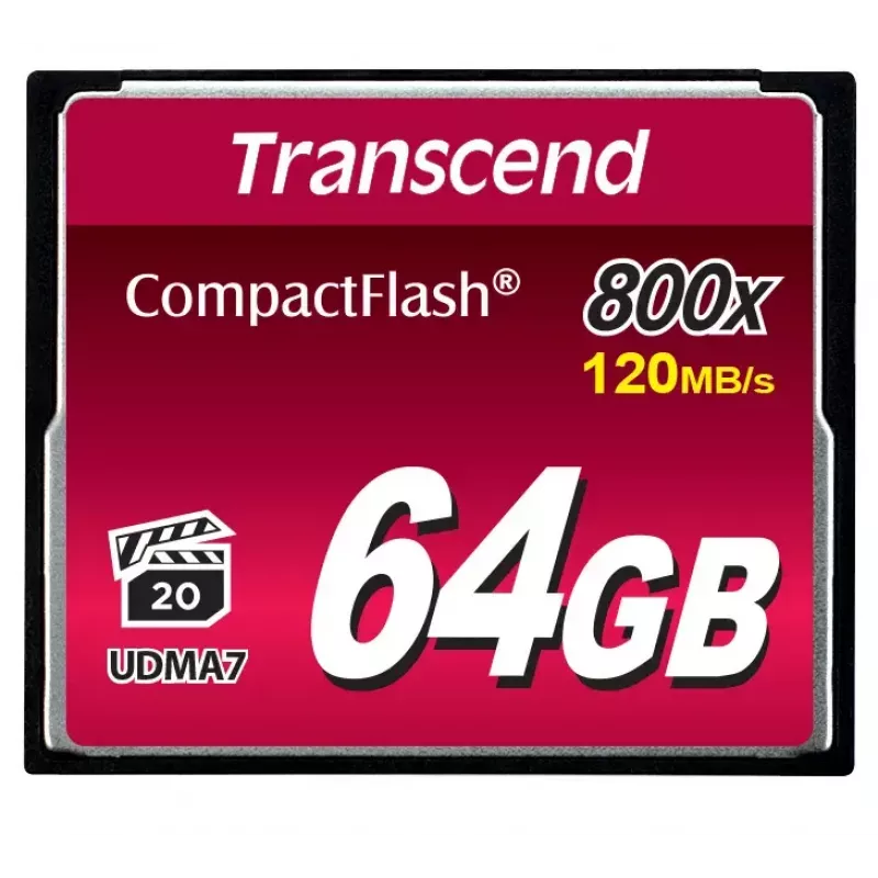„Transcend“ 64 GB CompactFlash 800x atminties kortelė TS64GCF800