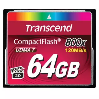 „Transcend“ 64 GB CompactFlash 800x atminties kortelė TS64GCF800