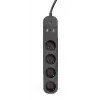 Gembird TSL-PS-S4U-01 4 lizdų išmanusis maitinimo blokas su USB
