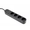 Gembird TSL-PS-S4U-01 4 lizdų išmanusis maitinimo blokas su USB