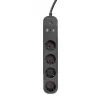 Gembird TSL-PS-S4U-01 4 lizdų išmanusis maitinimo blokas su USB