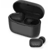 Belaidės ausinės SAVIO TWS-09 – Bluetooth 5.1, binauralinės, 20–20000 Hz, 8 h pokalbių laiko, įkrovimo dėklas su power bank, USB-C, juodos