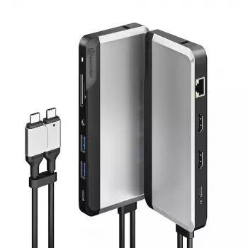 Docking stotelė ALOGIC 10-in-1 Dual USB-C Super Dock