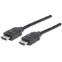 HDMI kabelis Vyriškas-Vyriškas Manhattan HDMM6 4K@30Hz 1,8m Juodas