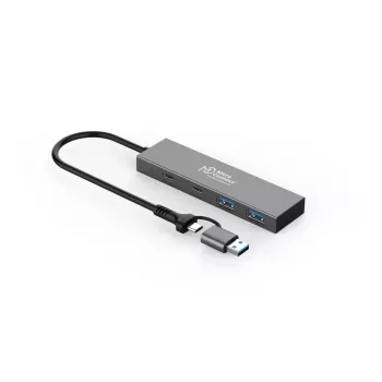 MicroConnect UC0066-5G-USB-C-4IN1 sąsajų šakotuvas USB-C 4 prievadai