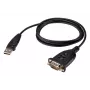 ATEN UC232AF USB Type-A į RS-232 adapterio laidas, juodas, 1,2 m