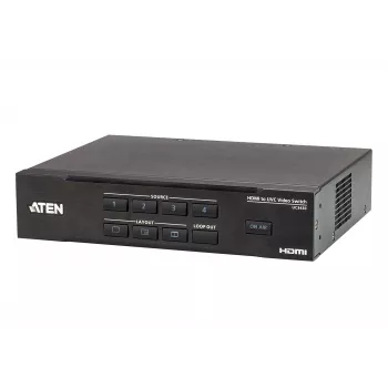 ATEN CAMLIVE PRO 4K 4 įėjimų HDMI į USB vaizdo perjungiklis, juodas, metalinis