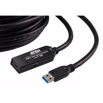 ATEN UE331C USB 3.2 Gen1 ilginimo laidas 10 m USB A – USB C juodas