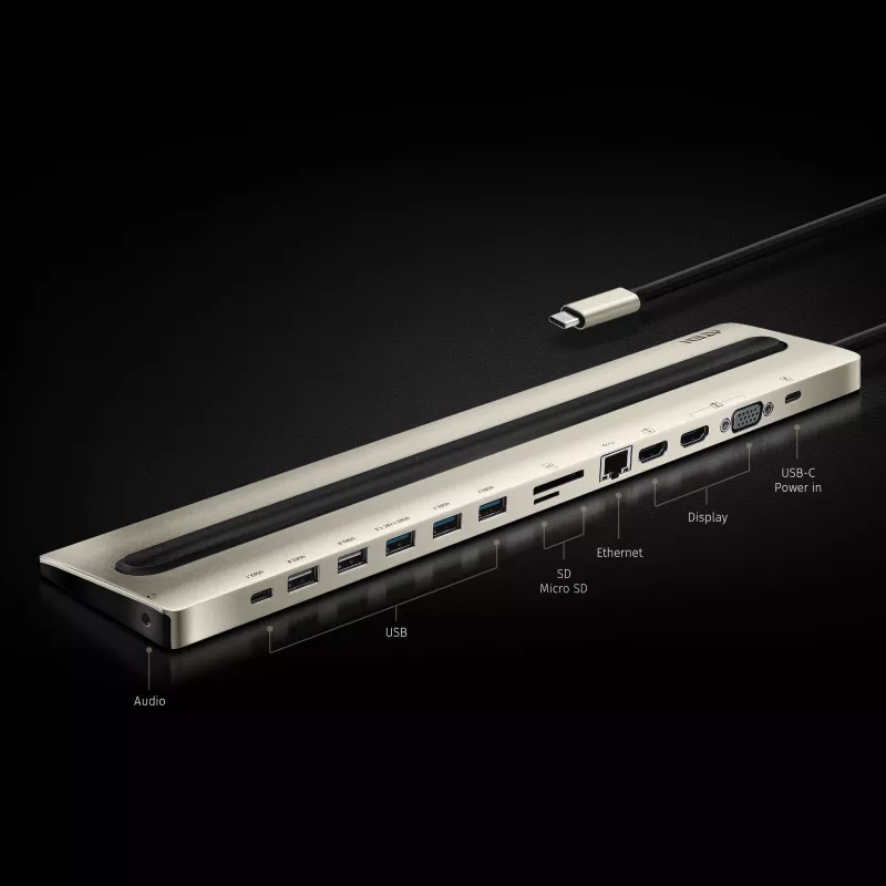 ATEN USB-C Multifunkcinė Doko Stotelė su Maitinimo Tiekimu