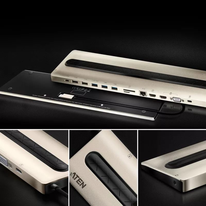 ATEN USB-C Multifunkcinė Doko Stotelė su Maitinimo Tiekimu