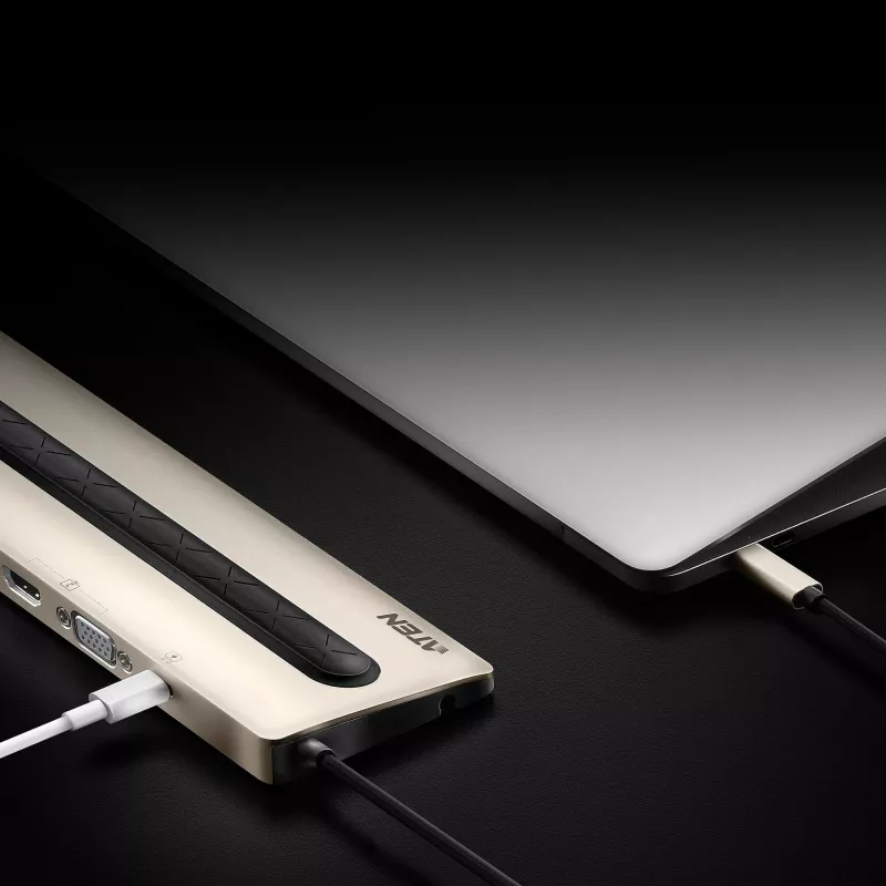 ATEN USB-C Multifunkcinė Doko Stotelė su Maitinimo Tiekimu