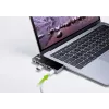 ATEN UH3238 USB-C kelioninis dokas su galios perdavimu, universalus, juodas/sidabrinis