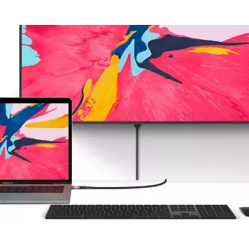 ALOGIC Ultra USB-C (Vyriškas) į DisplayPort (Vyrišką) 2 m 4K 60Hz LED Baltas