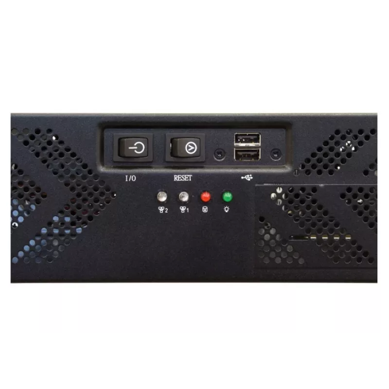 Chieftec UNC-210T-B Rack 2U korpusas serveriams, juodas, 400 W