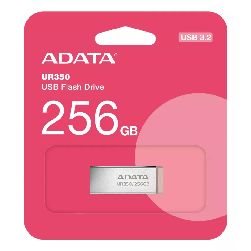 ADATA UR350 USB atmintukas 256 GB USB-A 3.2 Gen 1 ruda spalva, nerūdijantis plienas